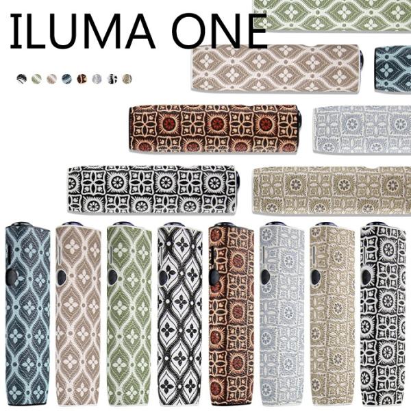 iqos iluma oneケース 花菱 トライバルタトゥー PUレザー
