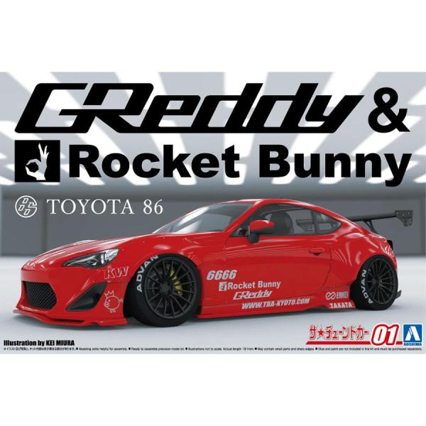 アオシマ ザ☆チューンドカー 1/24 ZN6 TOYOTA 86 &apos;12 GREDDY&amp;ROCKE...