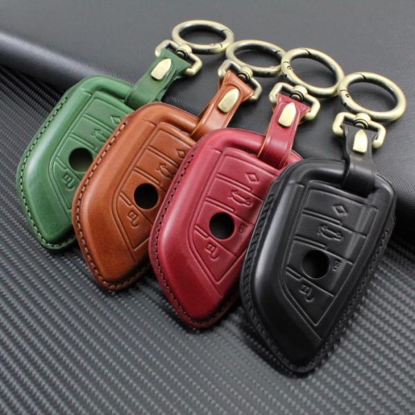 BMW 本革 レザー キーケース カラビナ付き 全4色 F45 F46 G20 G30 G11 G1...