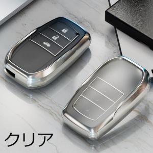 トヨタ キーカバー キーケース クリア スマー...の詳細画像1
