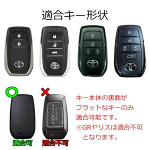 トヨタ キーカバー キーケース クリア スマー...の詳細画像5