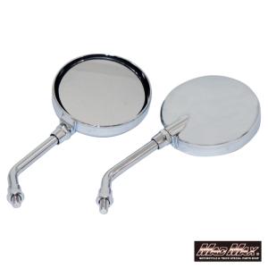 バイク用ミラー Z2タイプミラー 10mm ショートステー メッキ