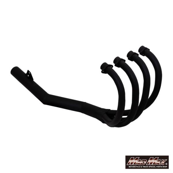 週末セール!!MADMAX製 ZRX400(-97年) 手曲げ風 ショート管マフラー ブラック