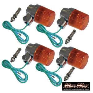 5のつく日!!汎用 丸型 ヨーロピアンウインカー オレンジ