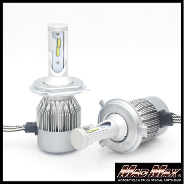 新生活応援セール!!自動車用 両面発光 LED H4 Hi/Lo切替 ヘッドライト 12-24V<b...