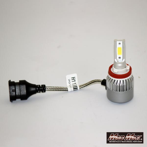 LEDヘッドライト H8 H9 H11 フォグランプ 6000K ホワイト発光 12V 2個セット