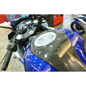 MOS製 ヤマハ YZF-R25 R-3 タンクカバー 綾織りカーボン