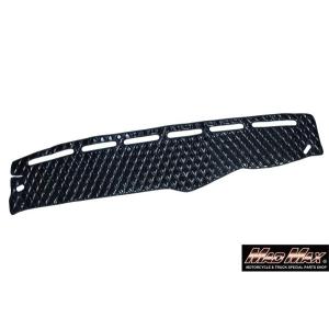 07スーパーグレート用 リング付 ダッシュマット ブラック/赤糸