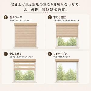 調光ロールスクリーン 1cm単位オーダー 採光...の詳細画像2