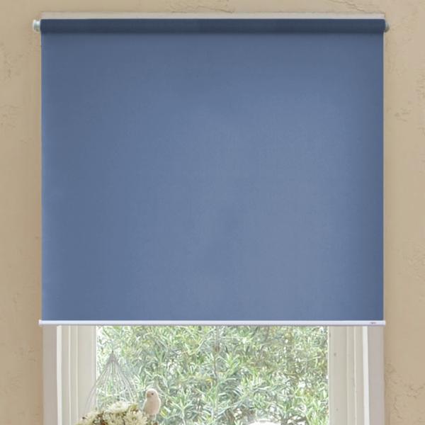 （規格品 横幅80cm×高さ180cm）スリムロールスクリーン　木ネジタイプ　安眠（防炎）ロールカー...