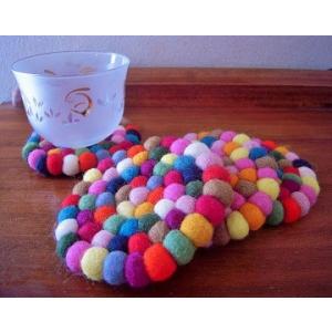 フェルトボールコースター ラウンド