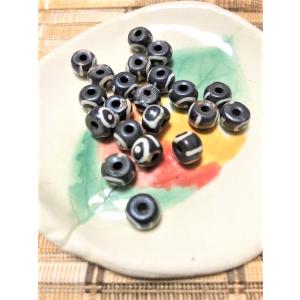 ハンドメイド　ボーンビーズ　デザインA  20個入り　８mm