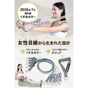 トレーニングチューブ ゴムチューブ 強度別5本...の詳細画像3