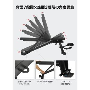 トレーニングベンチ 耐荷重330kg 家庭用 ...の詳細画像4