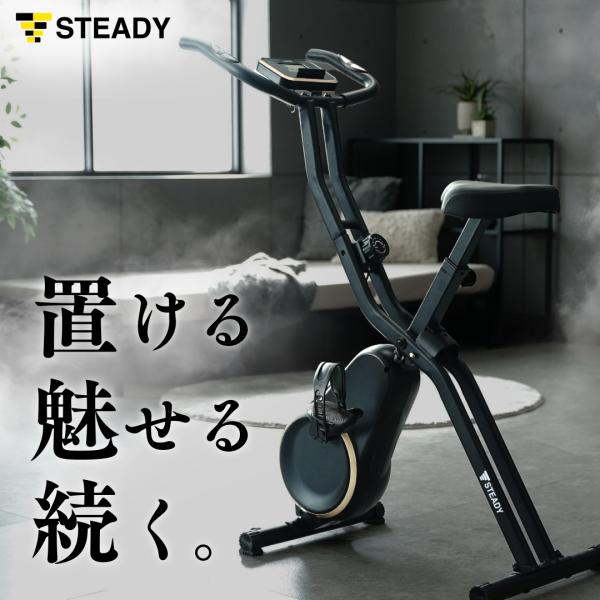 【1,200円OFFクーポン / 31日まで】フィットネスバイクNeo マットブラック×ゴールド 1...