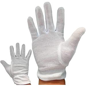 滑り止め綿白手袋 タクシー電車バス運転手愛用 ドライブ手袋