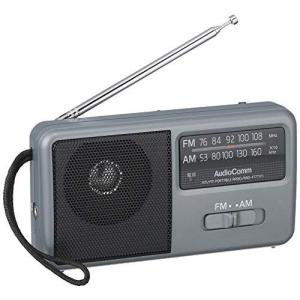 OHM AM/FM コンパクトポータブルラジオ [RAD-F1771M] シルバー