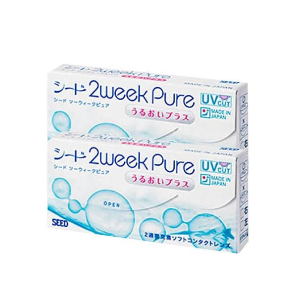 最安値挑戦 シード 2week pureうるおいプラス 6枚入 2箱  追跡番号付きポスト投函 送料...