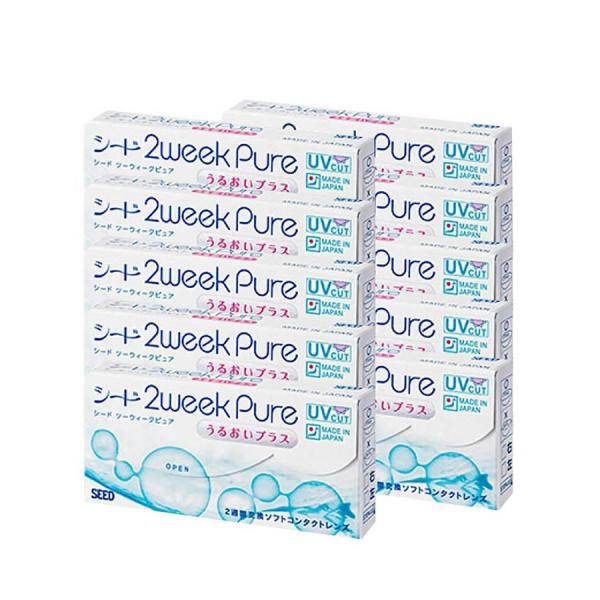 最安値挑戦 シード 2week pureうるおいプラス 6枚入 1箱  追跡番号付きポスト投函 送料...