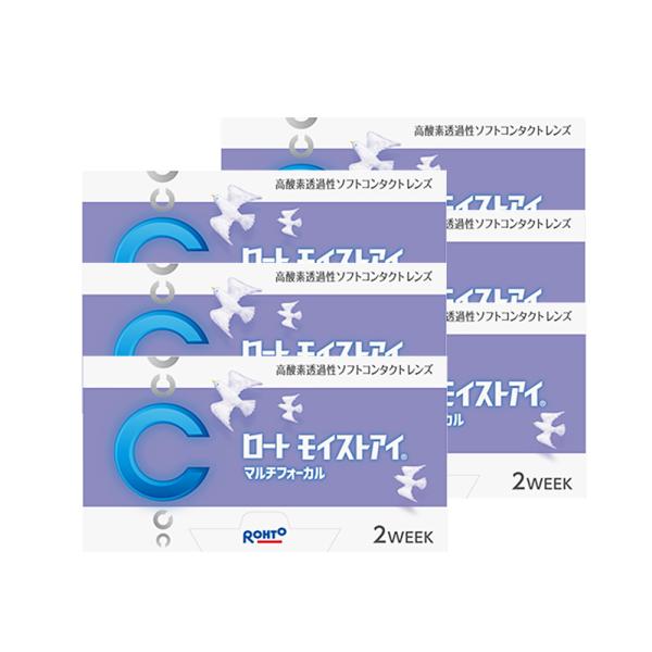 ロートモイストアイ マルチフォーカス 遠近両用 6箱(1箱6枚) コンタクトレンズ 2week