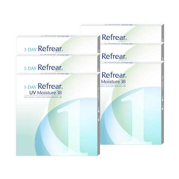 ワンデーリフレアuvモイスチャー38(30枚入)【6箱】1day refrear コンタクト 潤い成...