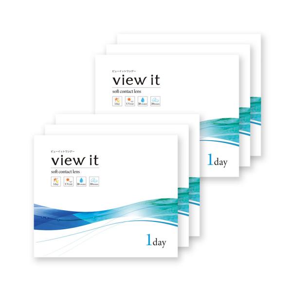 コンタクトレンズ 1day ビューイット ワンデー(30枚) 【6箱】両眼3ヵ月分 BC8.7 DI...