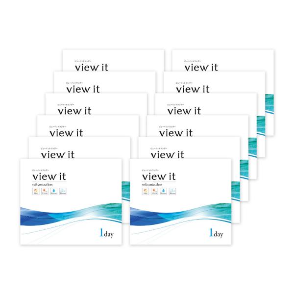 コンタクトレンズ 1day ビューイット ワンデー(30枚) 【12箱】両眼6ヵ月分 BC8.7 D...