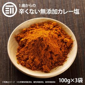 前田家 無添加 辛くないカレー塩 計300g 100gx3袋 簡単 味付け１歳からの 離乳食 カレー...