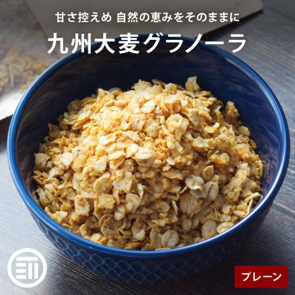 国産 無添加 九州大麦グラノーラ プレーン 300g 国産原料100％ 九州産  甘さひかえめ シリ...