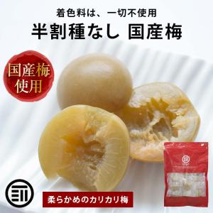 カリカリ梅 国産半割 個包装 50g 着色料不使用 梅干 種なし 国産梅 カリカリ 梅 おやつ 塩分 補給 熱中症 部活 前田家