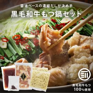 北九州駅弁当 博多の味 牛もつ鍋セット しょうゆ味 700g(2~3人前) 冷凍 国産 黒毛和牛 ちゃんぽんめん付 モツ 小腸 ホルモン 味付 お取り寄せ 簡単調理｜maedaya