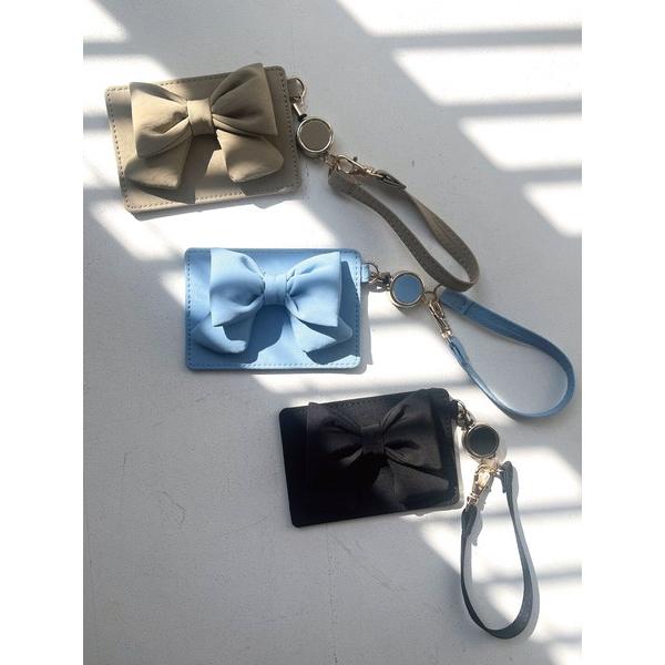 サニーサイド ぷくぷくリボン リール パスケース  ICカードケース  JW-0647