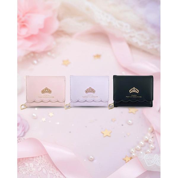 Lovely Lovely みんなプリンセス 三つ折り財布  ティアラ ガーリー 折財布 LL-10...