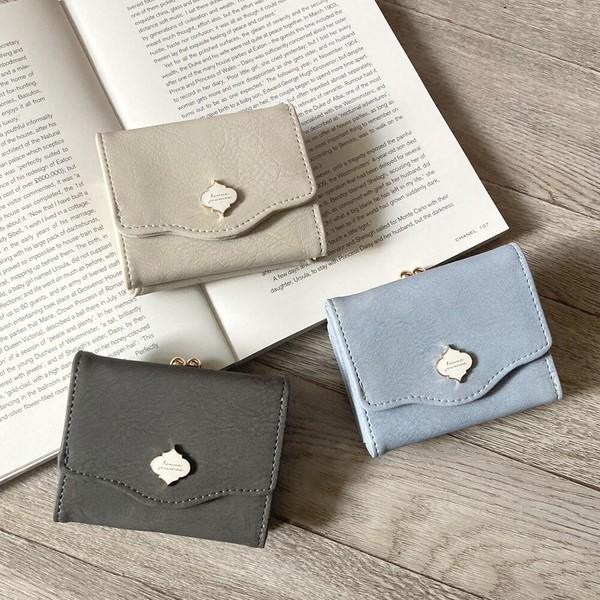 サニーサイド　モロッカンプレート がま口３つ折財布 コンパクト ミニ財布 ガールズ レディス JW-...