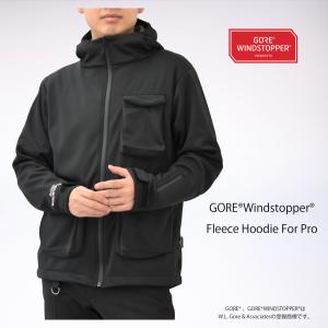 MAEGAKI GORE WINDSTOPPER Fleece Hoodie for Pro 作業用 作業着 フリース パーカー 防寒 自転車 撥水