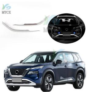 ステンレス steet フロント グリル カバー ステッカー ケース ニッサン エクストレイル エクストレイル エクストレイル T33 2021年 2022年