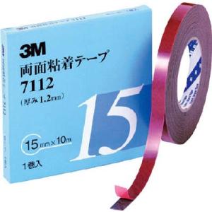 ３Ｍ 両面粘着テープ・７１１２・３０ｍｍＸ１０ｍ・厚さ１．２ｍｍ・灰色 711230AAD｜maeki