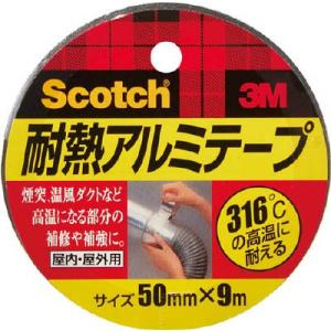 ３Ｍ 耐熱アルミテープ・５０ｍｍＸ９ｍ ALT-50｜maeki