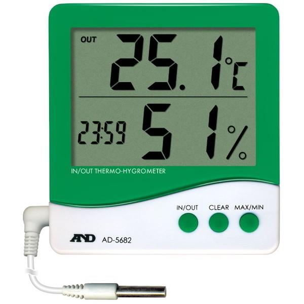 エスコ [室内・室外]デジタル最高最低温度・湿度計 EA728AE-19A