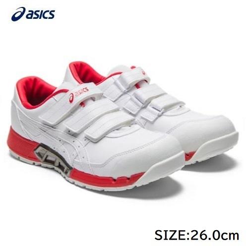 アシックス 安全靴 作業靴 ウィンジョブ CP305 AC ホワイト×ホワイト 26.0cm 127...