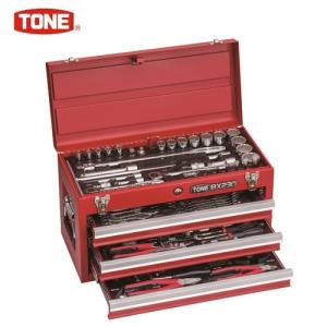 ＴＯＮＥ 整備用工具セット ツールセット (レッド仕様) 間口508×奥行232×高さ302mm TSXT950｜maeki