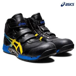 アシックス ウィンジョブCP308 AC ブラック×ヴァイブラントイエロー 25．0cm 1271A055.001-25.0