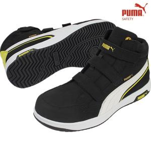 ＰＵＭＡ 安全靴 作業靴 エアツイスト2.0 ブラック ミッド フック＆ループ 23.5cm 63.203.0-23.5