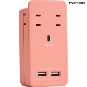 Ｆａｒｇｏ スマホスタンド付タップ SATI COLOR AC4個口 4.2A USB コーラルピンク CT221CP｜maeki