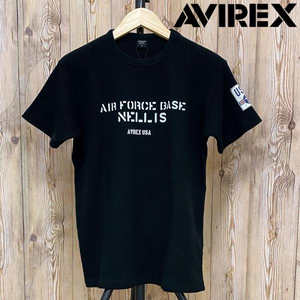 AVIREX アヴィレックス WAFFLE USAF 半袖Tシャツ トップス メンズブランド