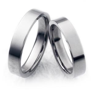 チタンリング　2本セット ペア、マリッジリング 結婚指輪 製造販売 彫刻無料　TIRF04P｜maestrokan