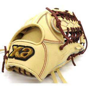 硬式グローブ ザナックス XANAX トラストエックスシリーズ 外野手用 OL1型 BHG25OL1X サイズ13 クオリティーキャメル ブラウン紐 右投げ用 高校野球対応モデル
