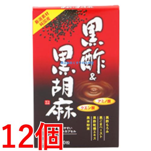 黒酢＆黒胡麻 旧 黒酢＆胡麻 12個 中部薬品