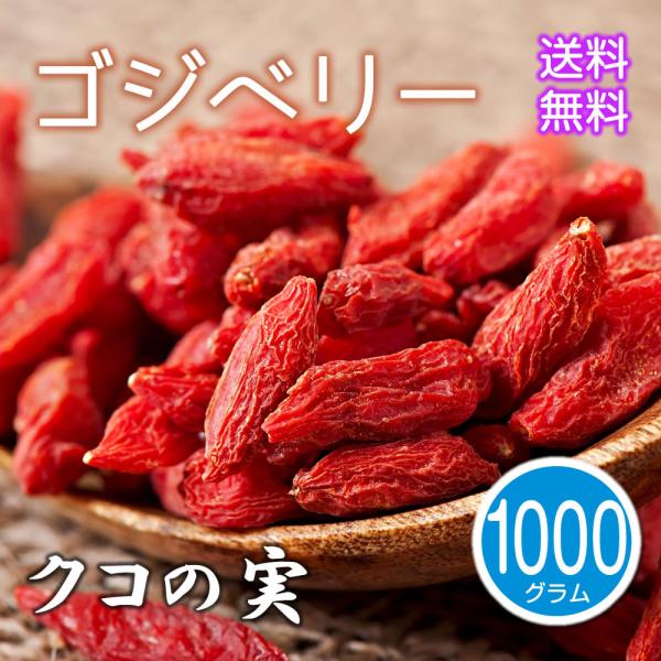 クコの実 ゴジベリー 1kg 中国産 業務用 枸杞 スーパーフード 送料無料 ドライフルーツ 乾燥 ...