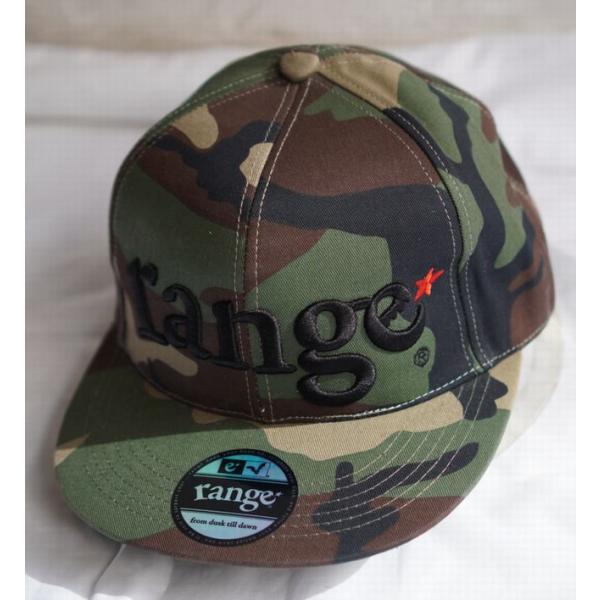 Range　オリジナルボディスナップバックCAP　WOODLAND